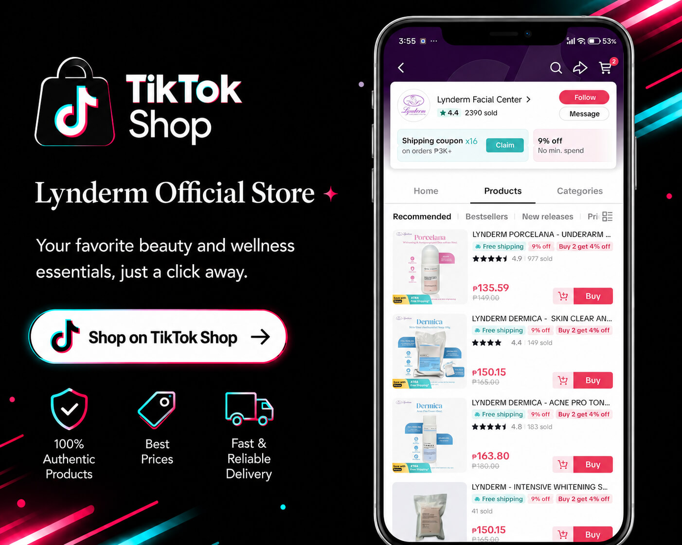 Shop on TikTok - Lynderm Official Store